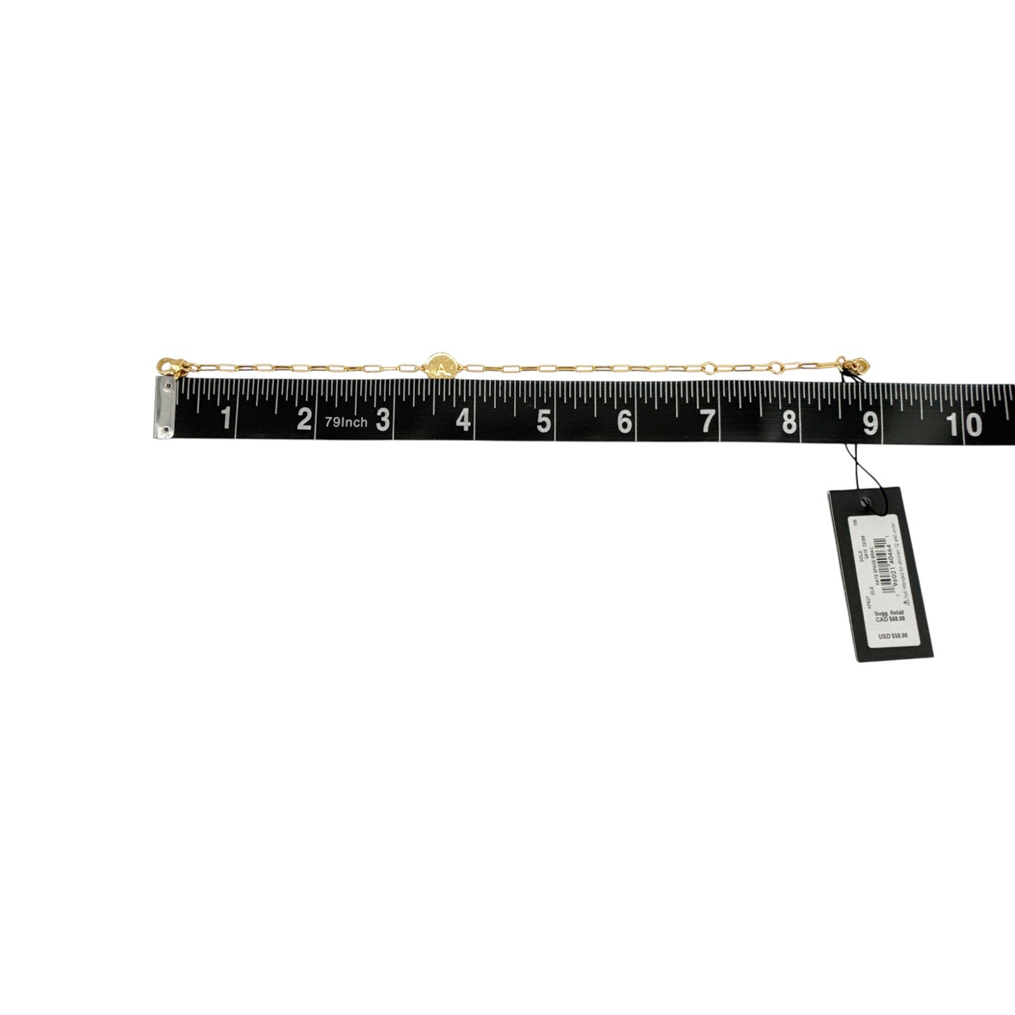 KATE SPADE New York Initial Chain Bracelet in Gold A