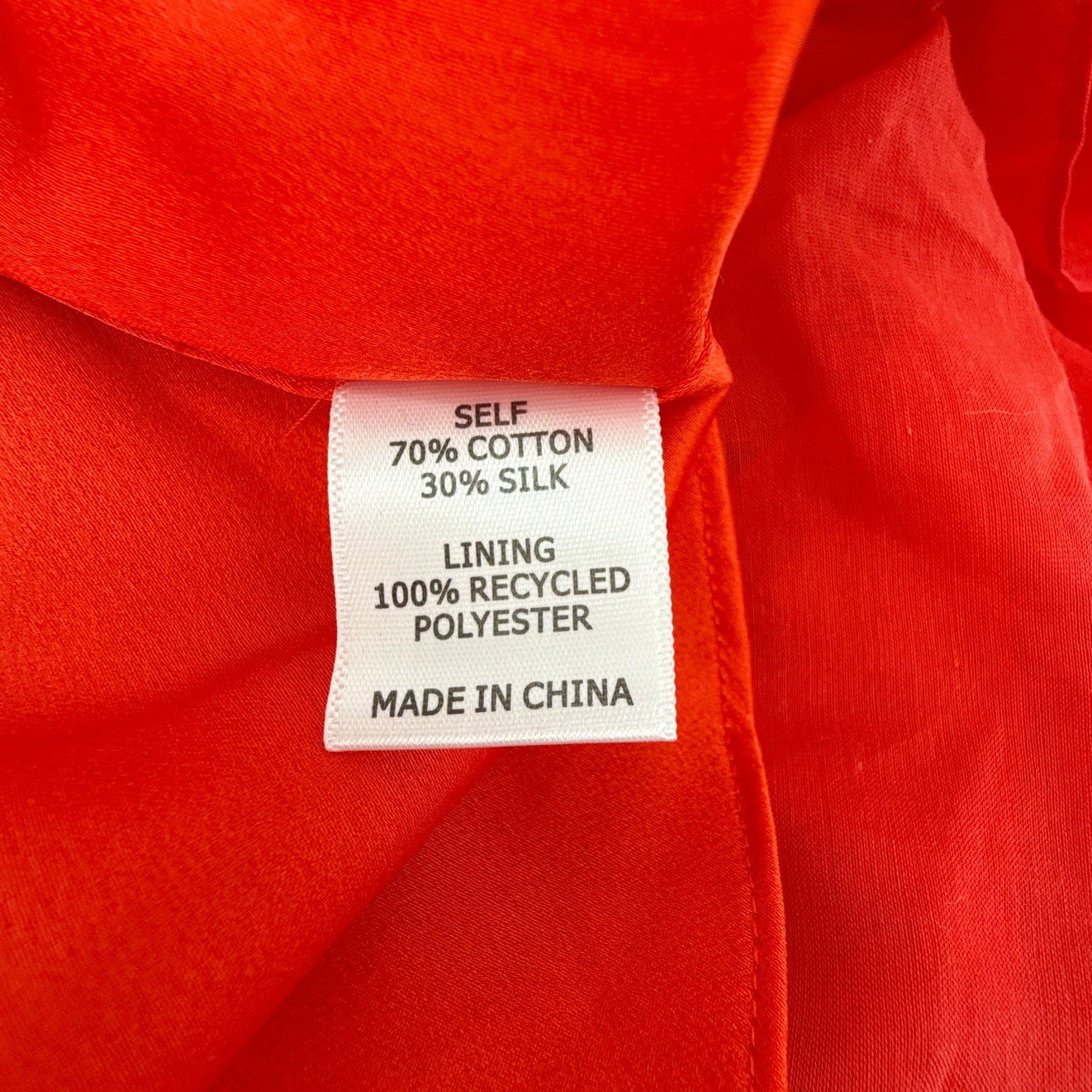 LA LIGNE Marta Dress in Deep Coral S