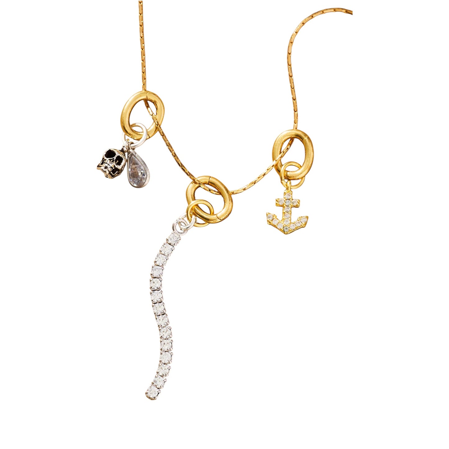 MAISON IREM x ANTHROPOLOGIE Juan Attachable Charms Set of 3 Silver & Gold