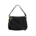 TOM FORD Jennifer Medium Double Strap Bag in Black Grained Leather Tom Ford