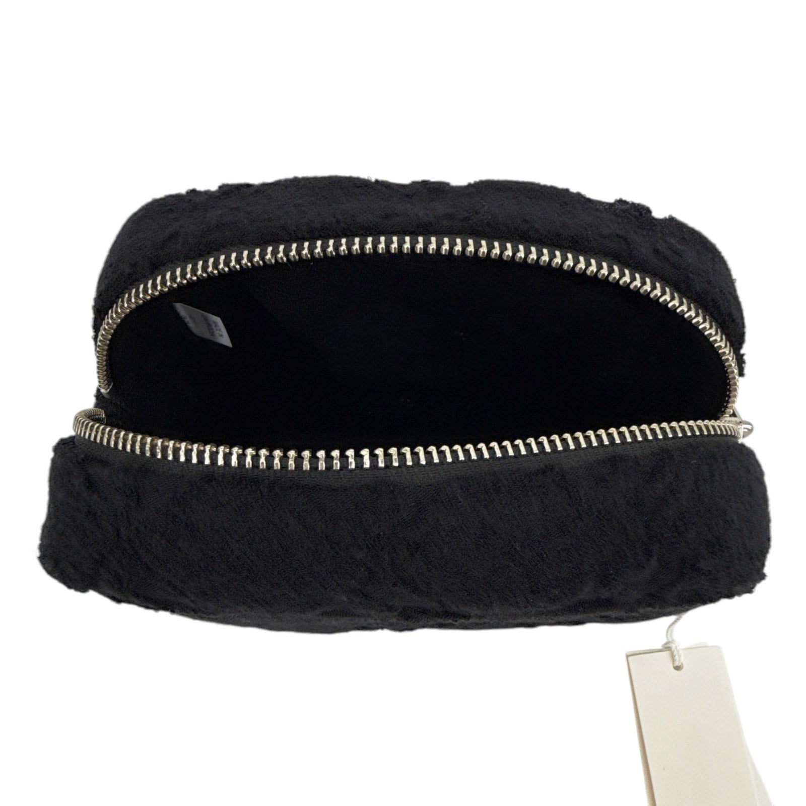 TORY BURCH T Monogram Terry Pouch in Black Tory Burch