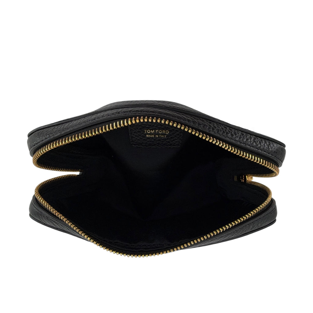 TOM FORD Medium Leather Cosmetics Case in Black Tom Ford