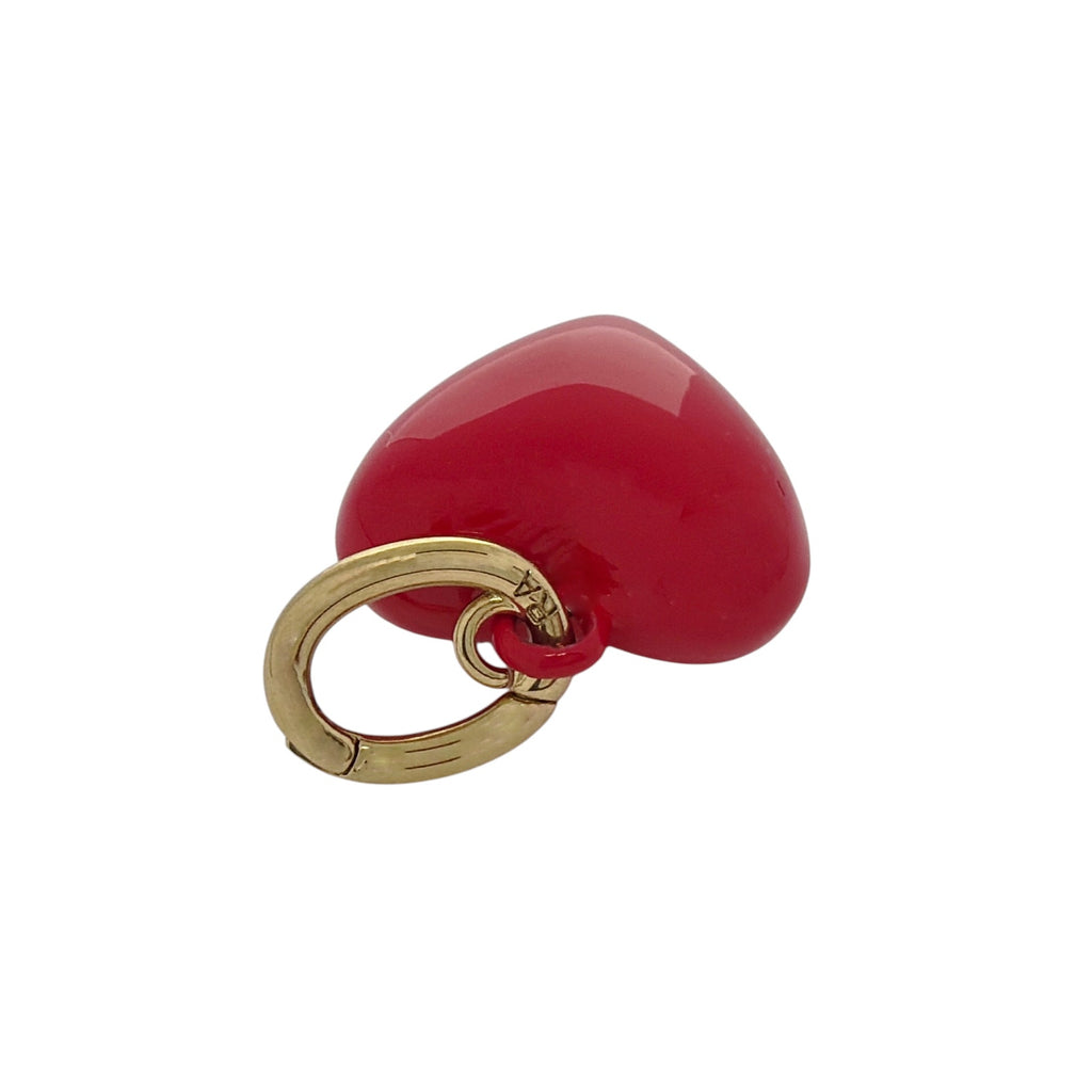 ROXANNE ASSOULIN The Mini Puffy Heart Charm in Red Roxanne Assoulin