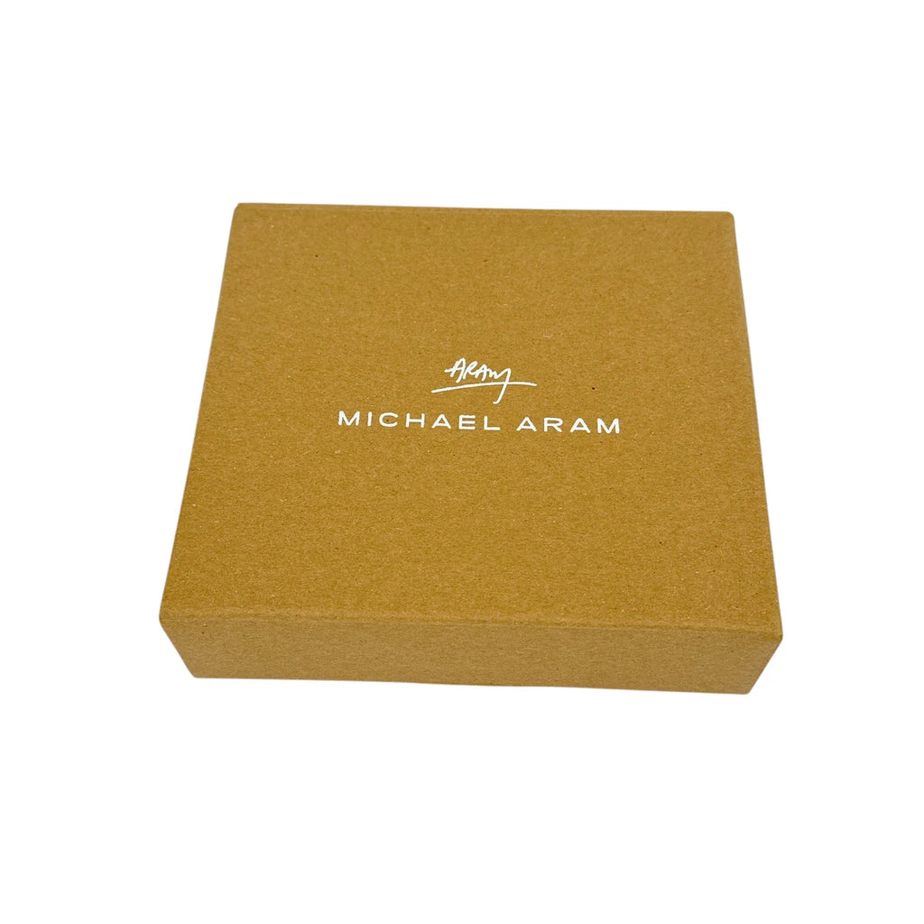 MICHAEL ARAM Gold Feather Coaster & Wine Stopper Set - flyKAMP