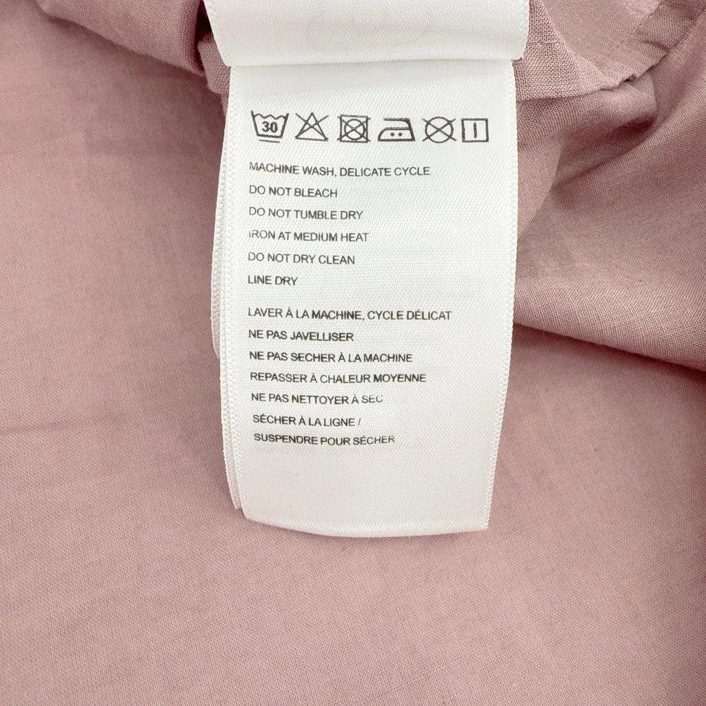 FARM RIO Pleated Yoke Blouse Light Pink S - flyKAMP