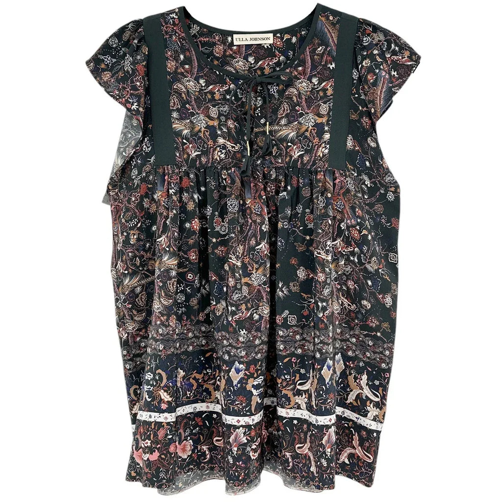 ULLA JOHNSON Posy Silk Top 0 - flyKAMP