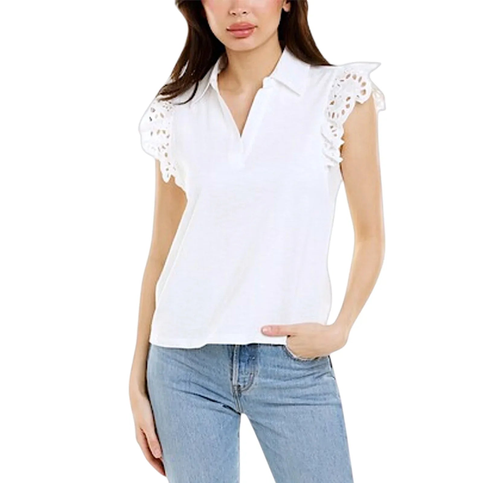 DESIGN HISTORY Eyelet Sleeve Top M - flyKAMP