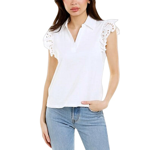 DESIGN HISTORY Eyelet Sleeve Top M - flyKAMP