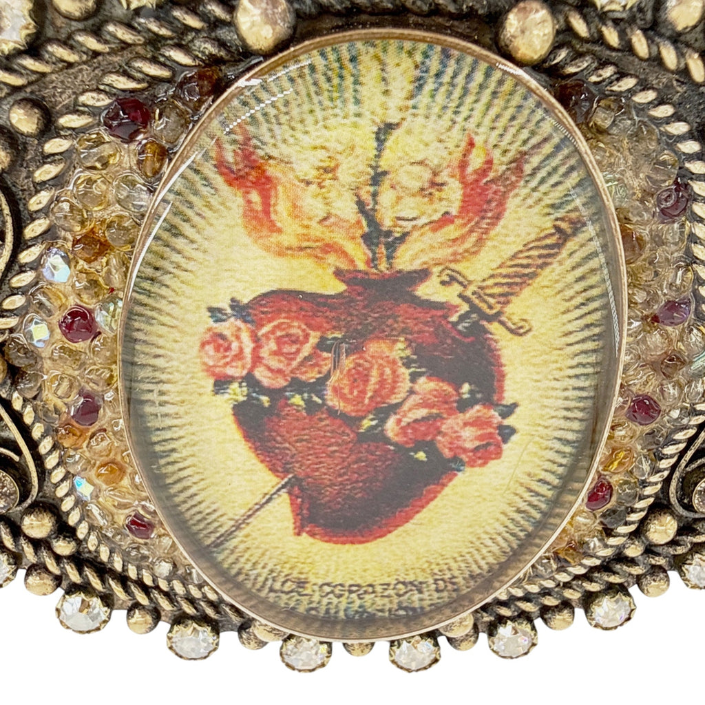 VIRGINS SAINTS & ANGELS VSA Goddess Image Buckle Sacred Heart Virgins Saints & Angels