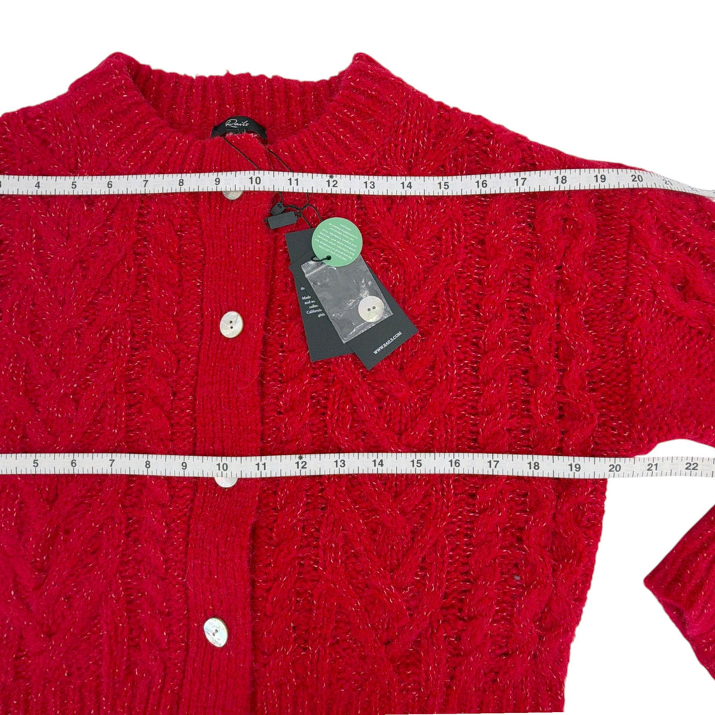 RAILS Amelie Cardigan in Scarlet S Rails