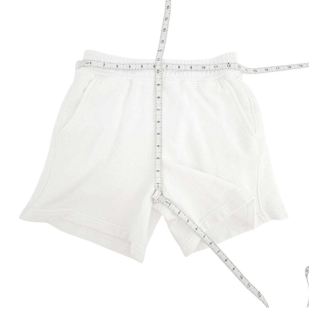 PERFECTWHITETEE Bari French Terry Sweat Short in White XS perfectwhitetee