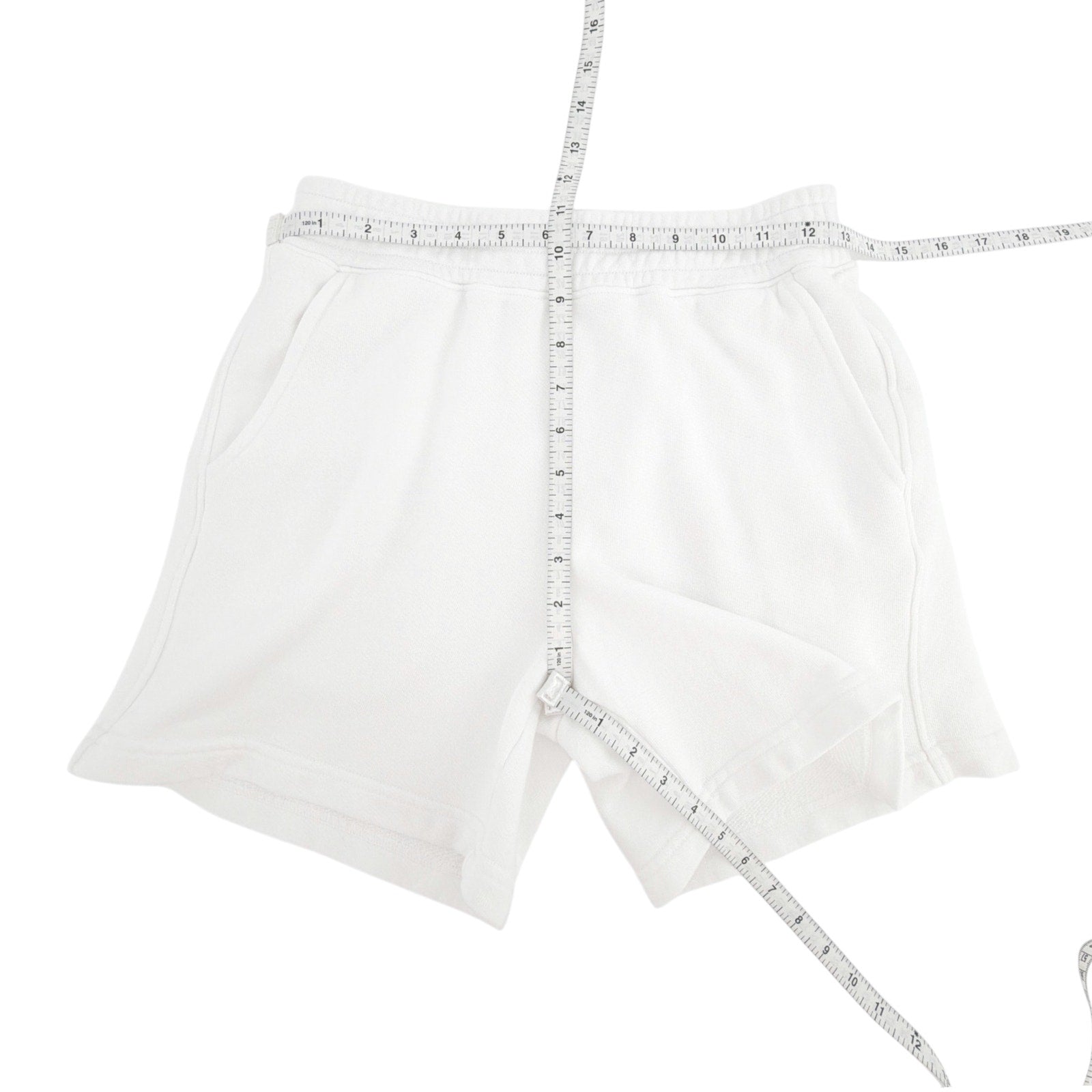 PERFECTWHITETEE Bari French Terry Sweat Short in White XS perfectwhitetee