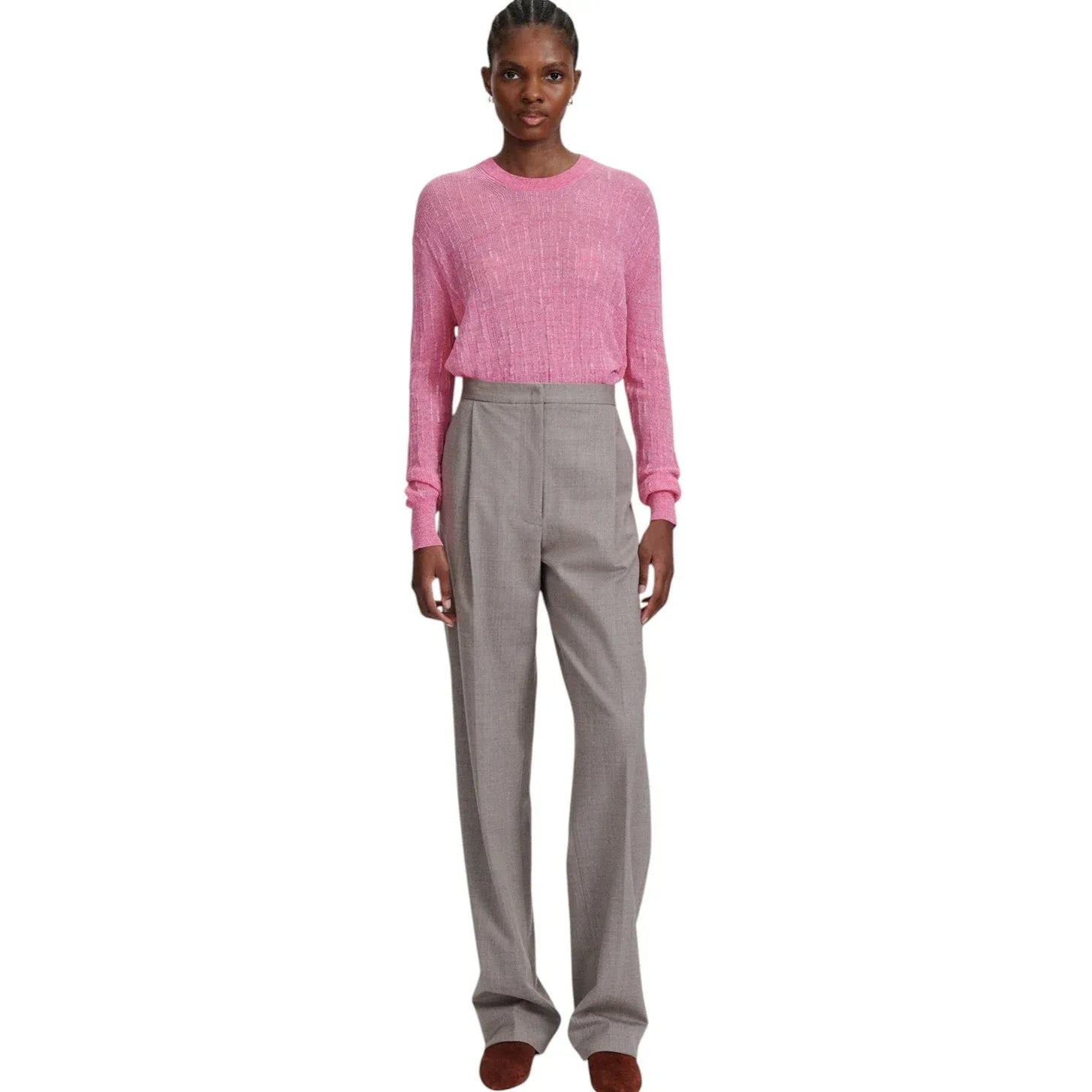 RACHEL COMEY Amares Crinkle Knit Top S - flyKAMP