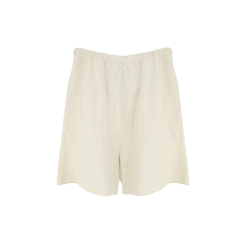 The GREAT. The Patch Pocket Sweat Short. Washed White 0|XS The Great.