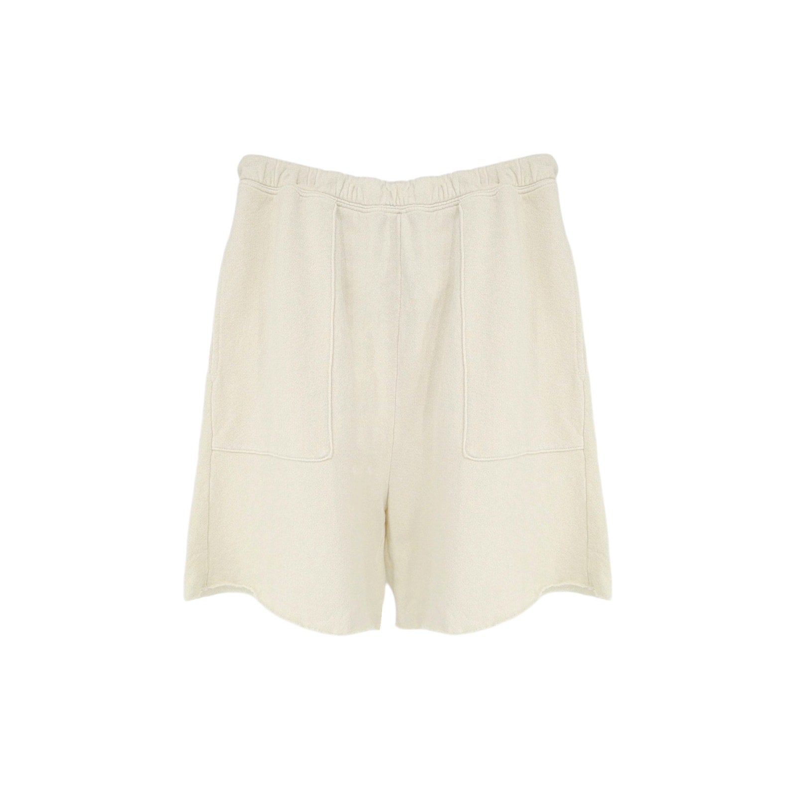 The GREAT. The Patch Pocket Sweat Short. Washed White 0|XS The Great.