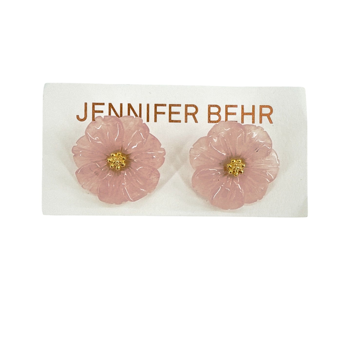 JENNIFER BEHR Wynne Earrings in Rose Quartz