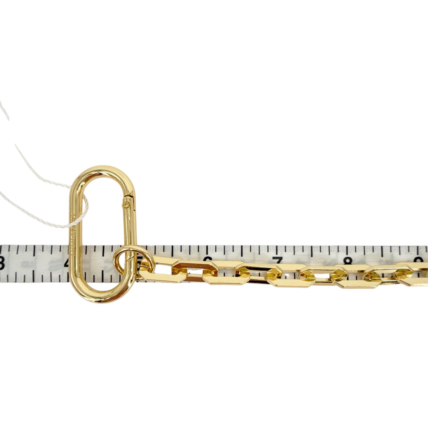 VERONICA BEARD Swag Edge Chain Bag Charm in Gold