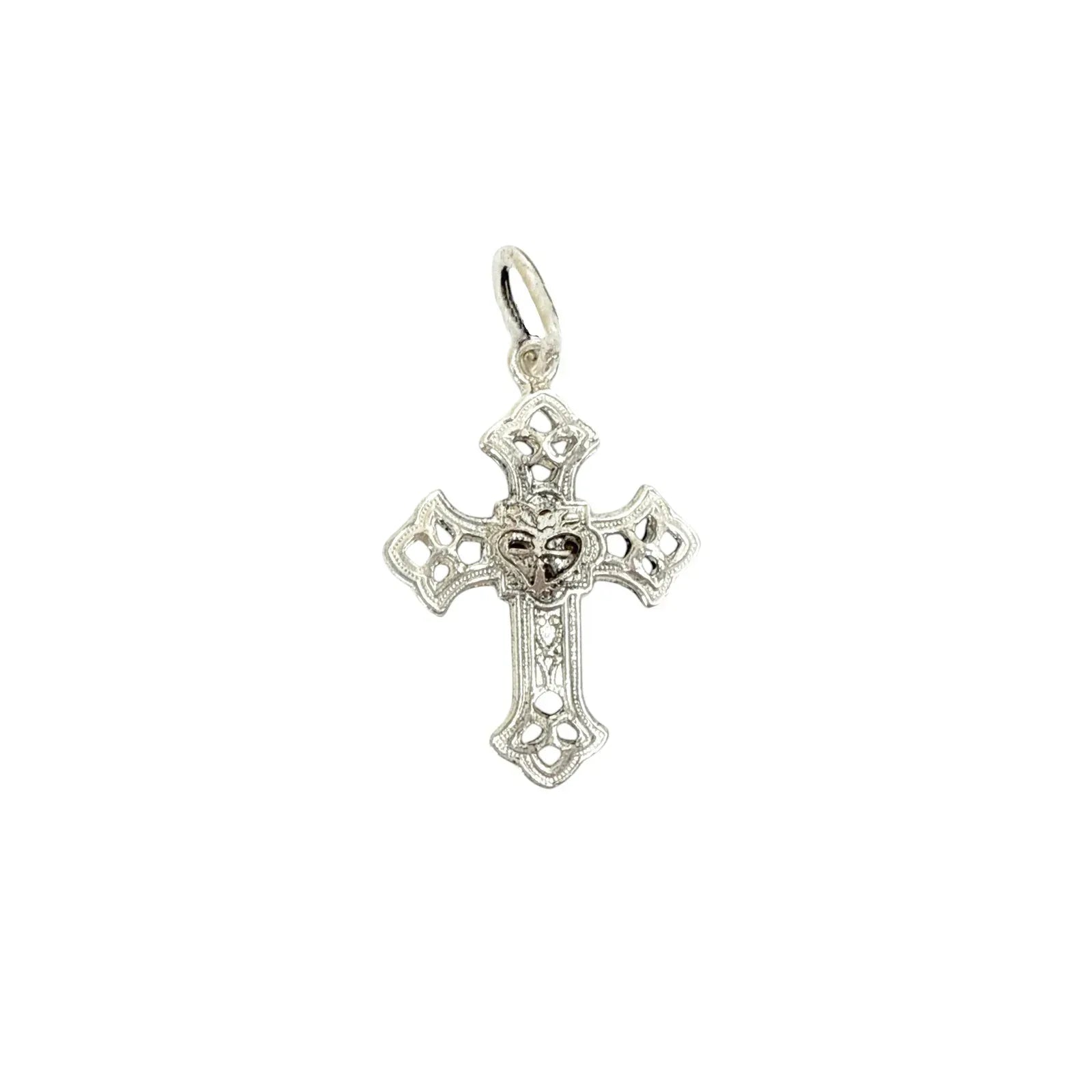 VIRGINS SAINTS & ANGELS VSA Basilica Cross Charm in Silver - flyKAMP