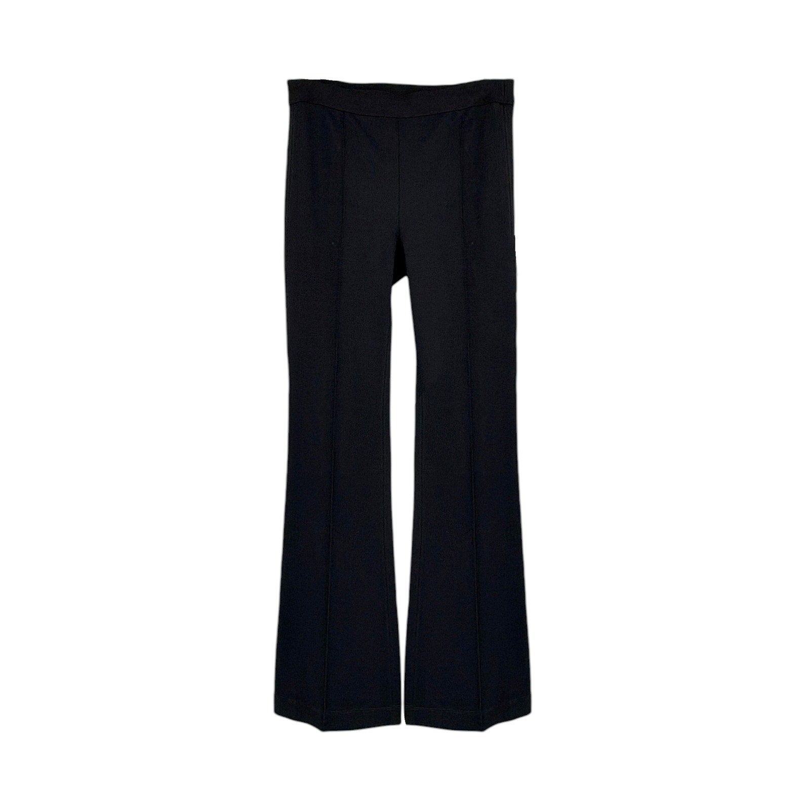 HELMUT LANG Core Cropped Flare Rib Legging in Black XS Helmut Lang
