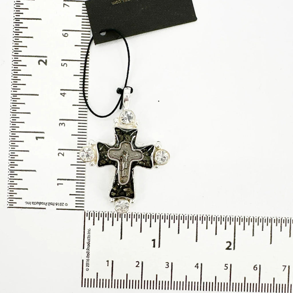 VIRGINS SAINTS & ANGELS VSA Maria Cross Medallion in Silver - flyKAMP