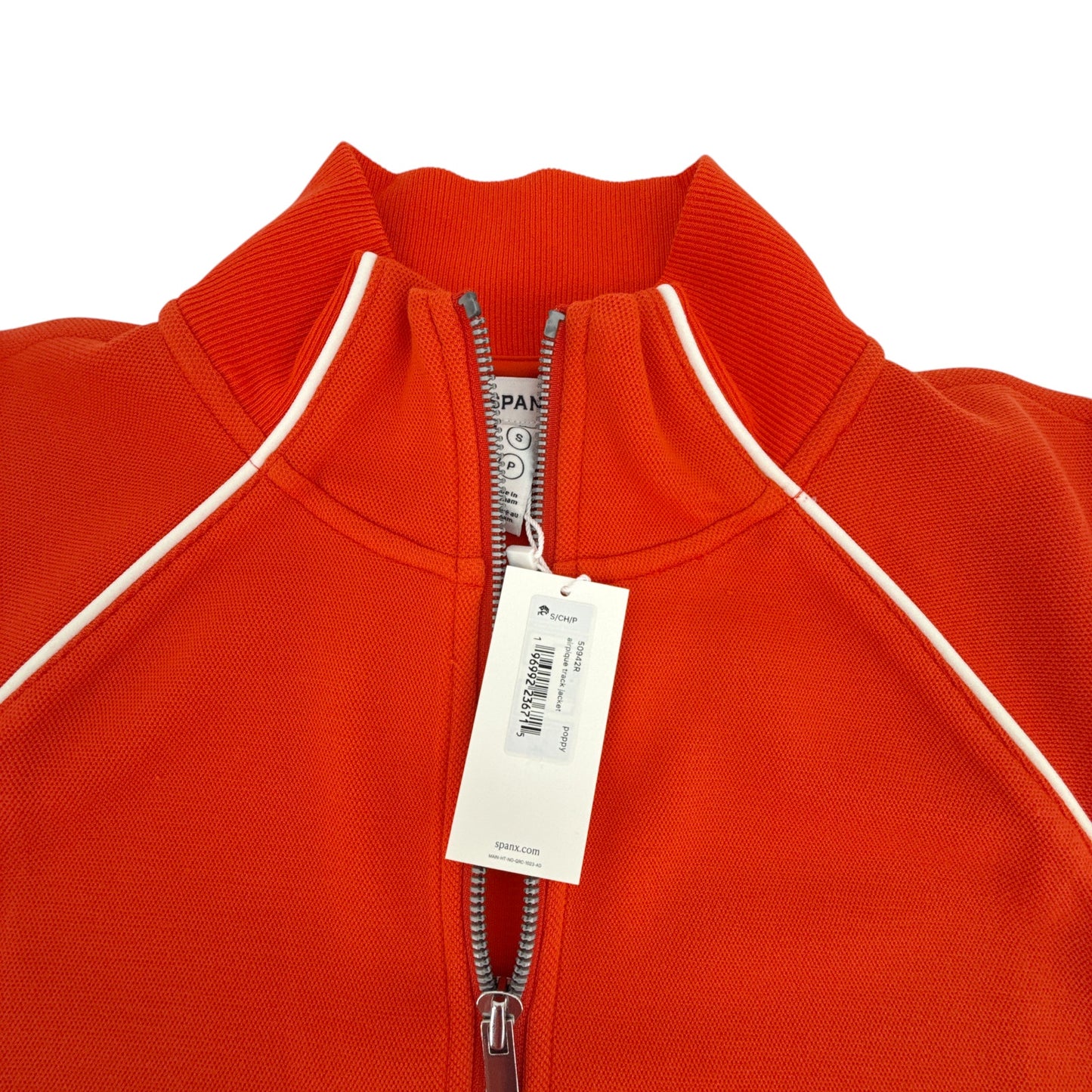 SPANX AirEssentials® Pique Full Zip Track Jacket in Poppy S