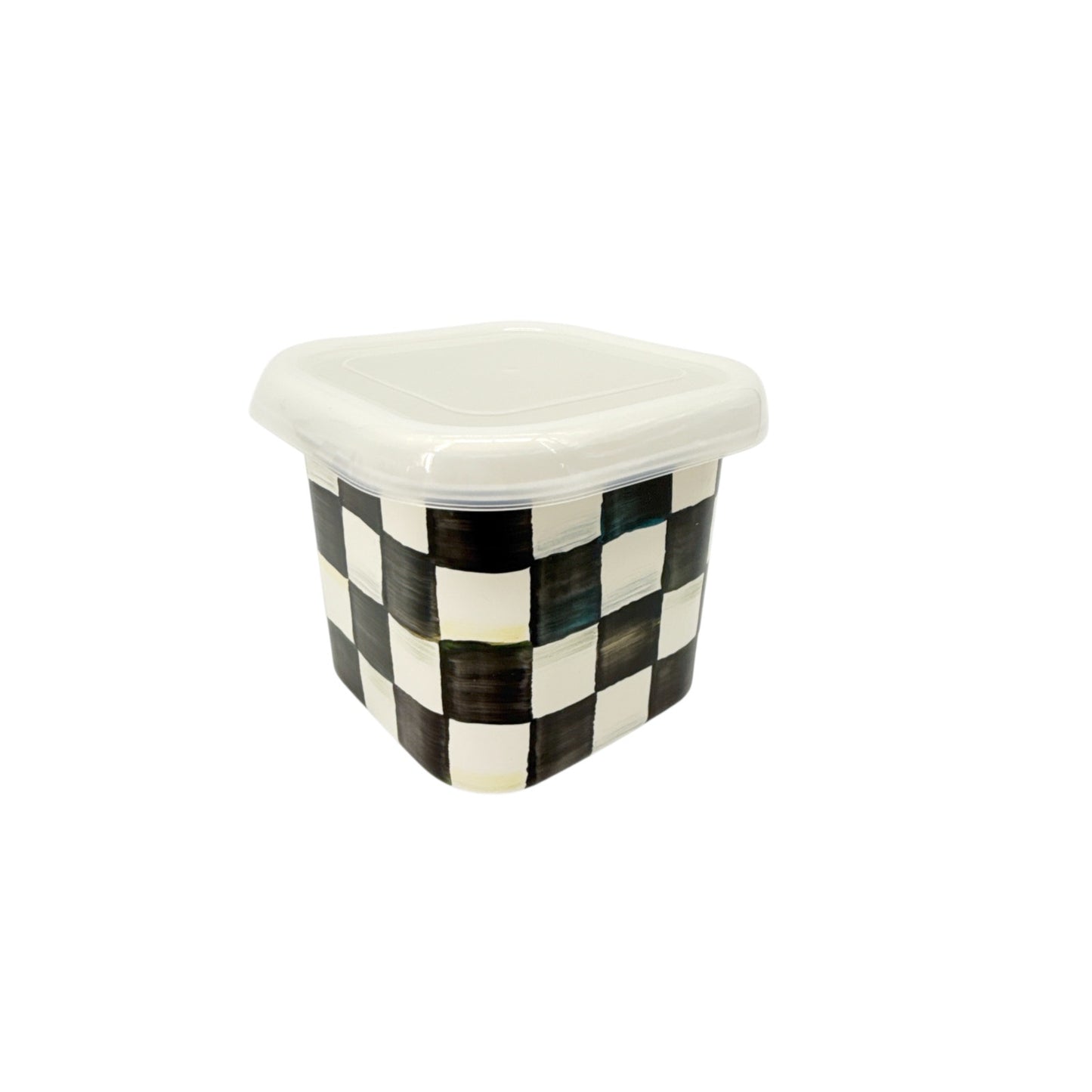 MACKENZIE-CHILDS Courtly Check Enamel Deep Squarage Bowl || Small