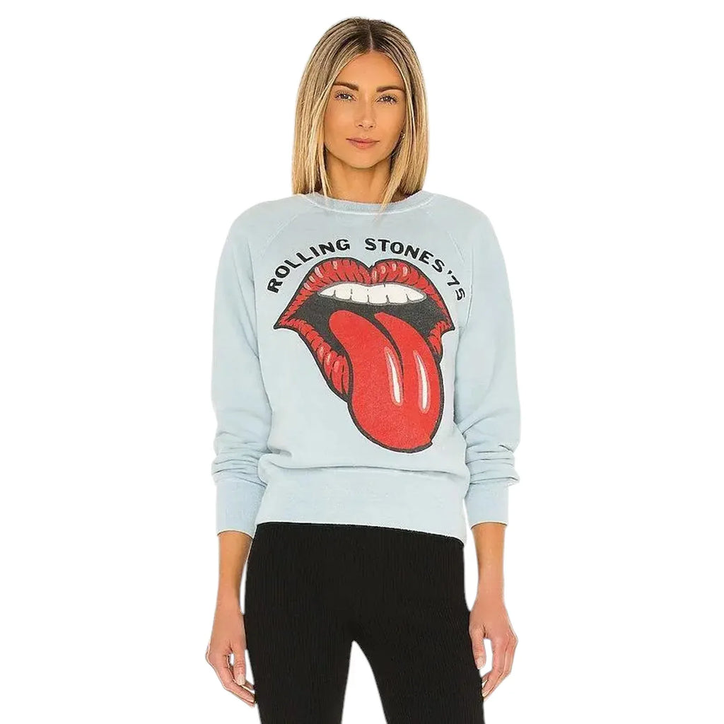 MADEWORN Rock The Rolling Stones 1975 Sweatshirt XS - flyKAMP