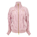 BLUMARINE Knitted Heavy Cardigan Jacket in Chalk Pink IT38|XS - flyKAMP