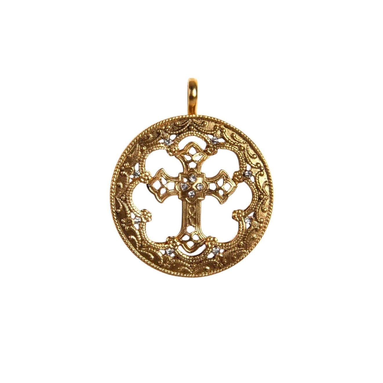 VIRGINS SAINTS & ANGELS VSA Basilica Hope Medallion in Gold