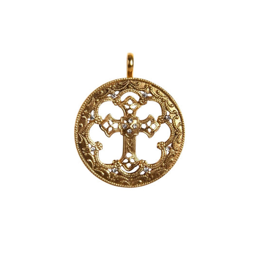 VIRGINS SAINTS & ANGELS VSA Basilica Hope Medallion in Gold