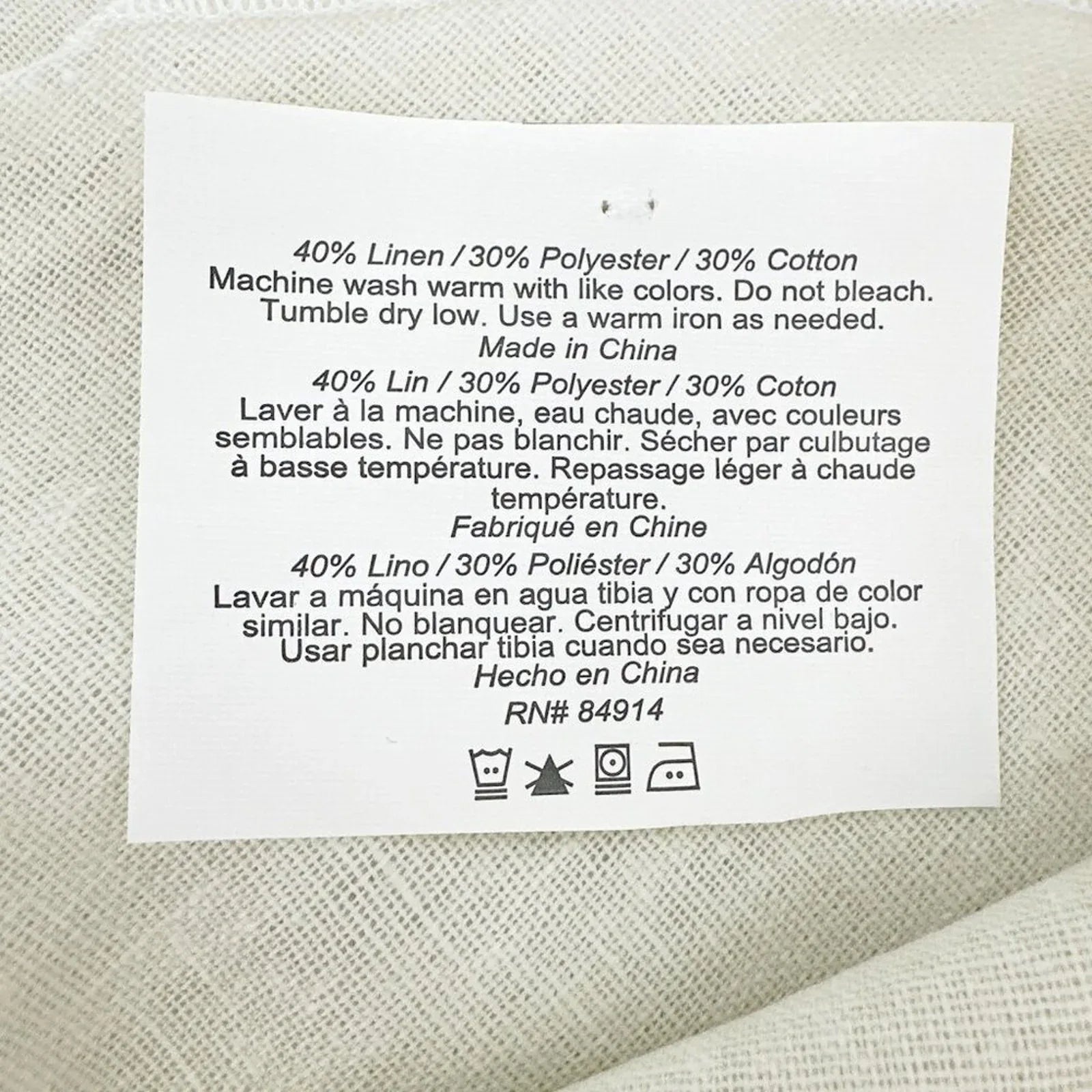 NAPKINS Linen Blend Cloth Natural with Rolled Edges || Set of 6 - flyKAMP