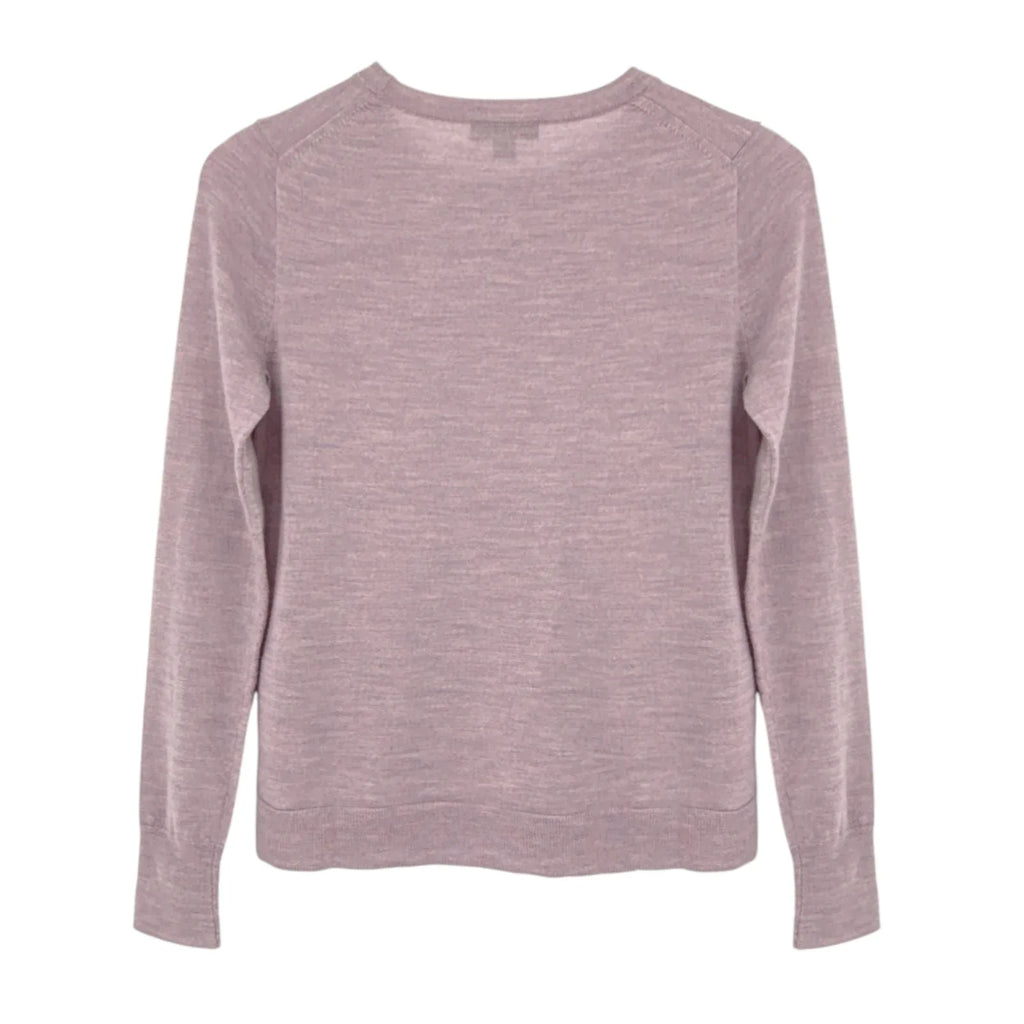 J.CREW Margot Crewneck Sweater in Faded Lavender Multi Heather XS - flyKAMP
