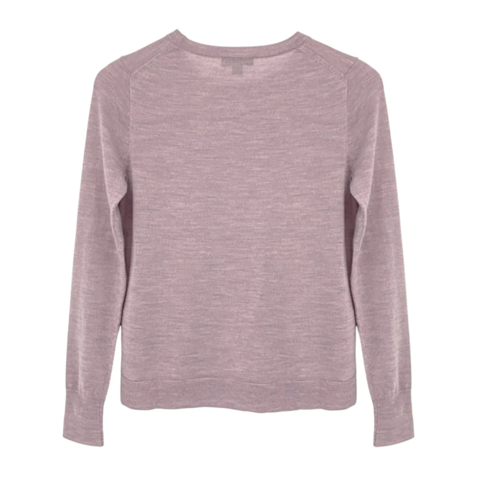 J.CREW Margot Crewneck Sweater in Faded Lavender Multi Heather XS - flyKAMP