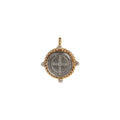 VIRGINS SAINTS & ANGELS VSA Bespoke San Benito Medallion in Gold Virgins Saints & Angels