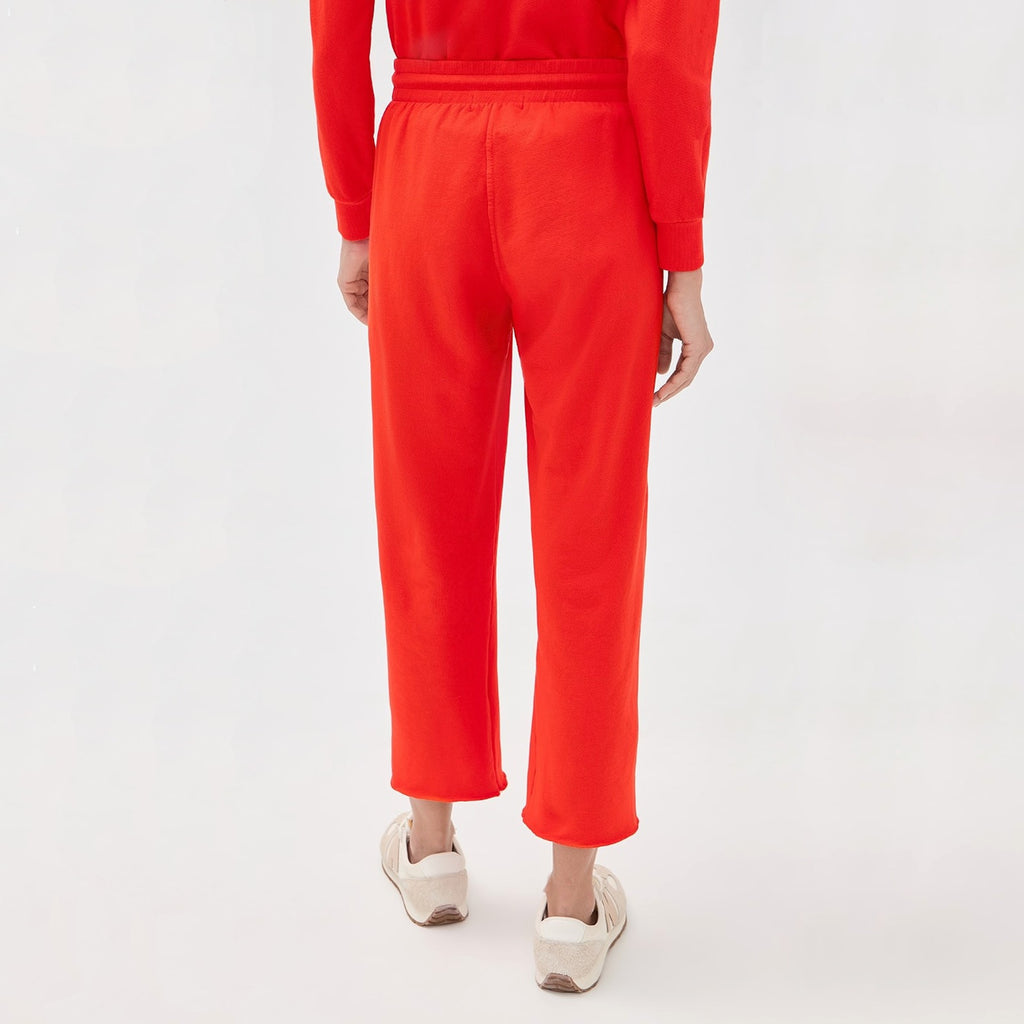 PERFECTWHITETEE Jamaica Beach Fleece Sweatpants in Tomato S perfectwhitetee