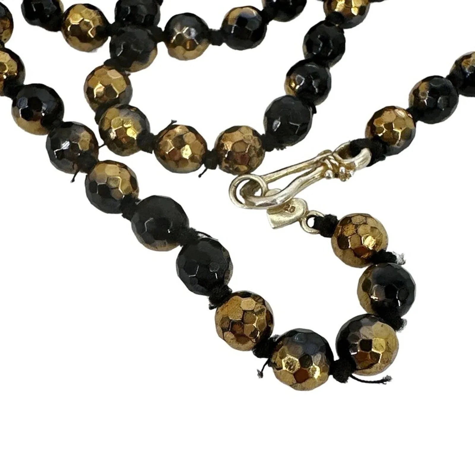 CHAN LUU Semi-Precious Necklace or Wrap Bracelet in Black & Gold - flyKAMP