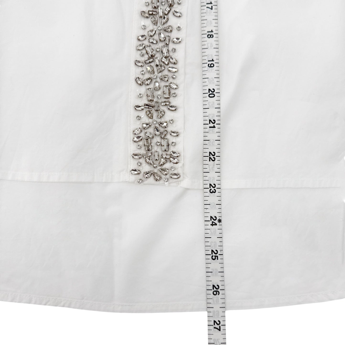 ESSENTIEL ANTWERP Hilver Embellished Placket Blouse S