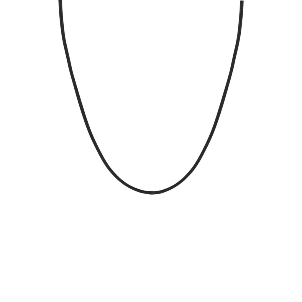 ZOE CHICCO 14k Gold Leather Cord Necklace in Black Zoe Chicco