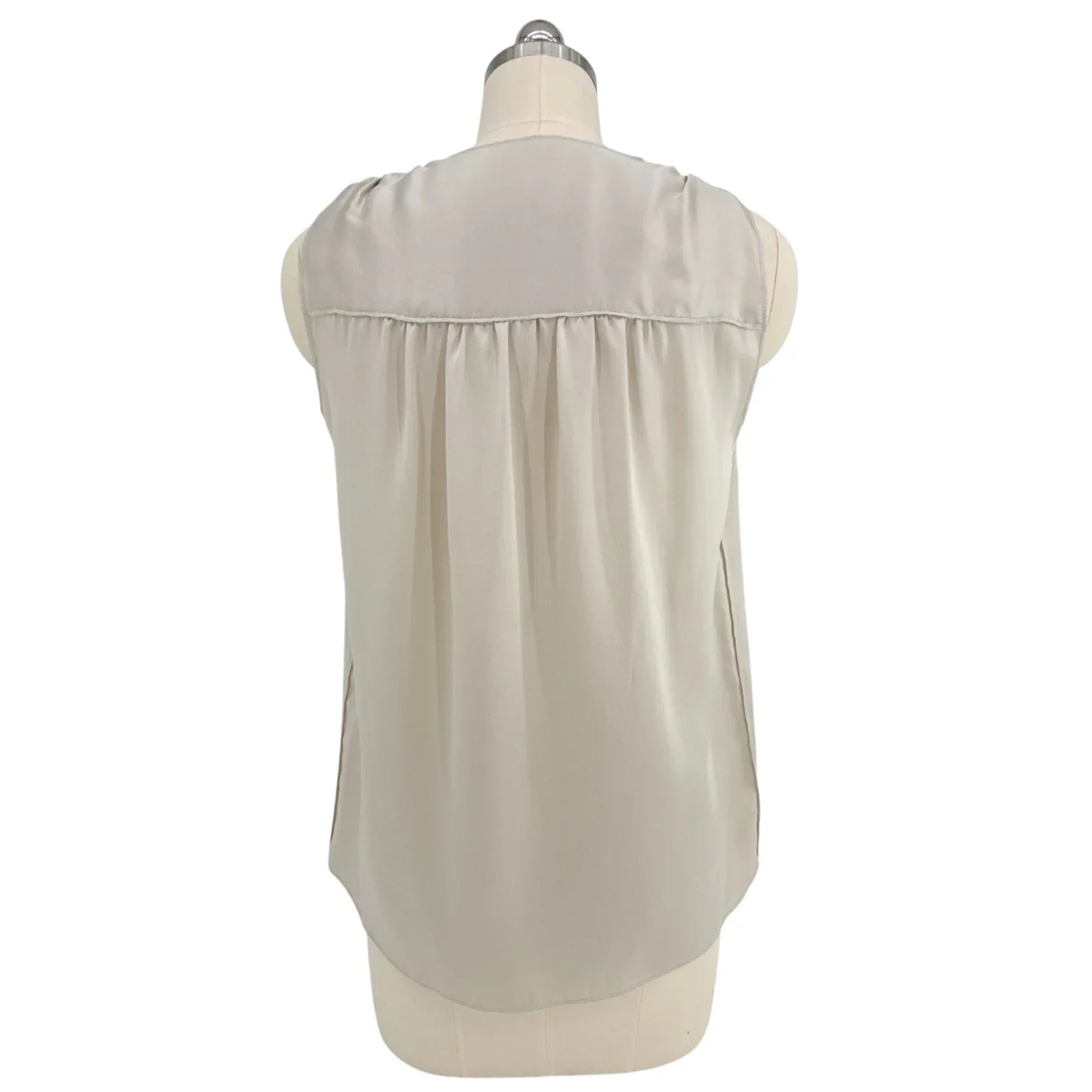 DOLCE & GABBANA Ruffle Sleeveless Silk Blouse IT42 | S - flyKAMP