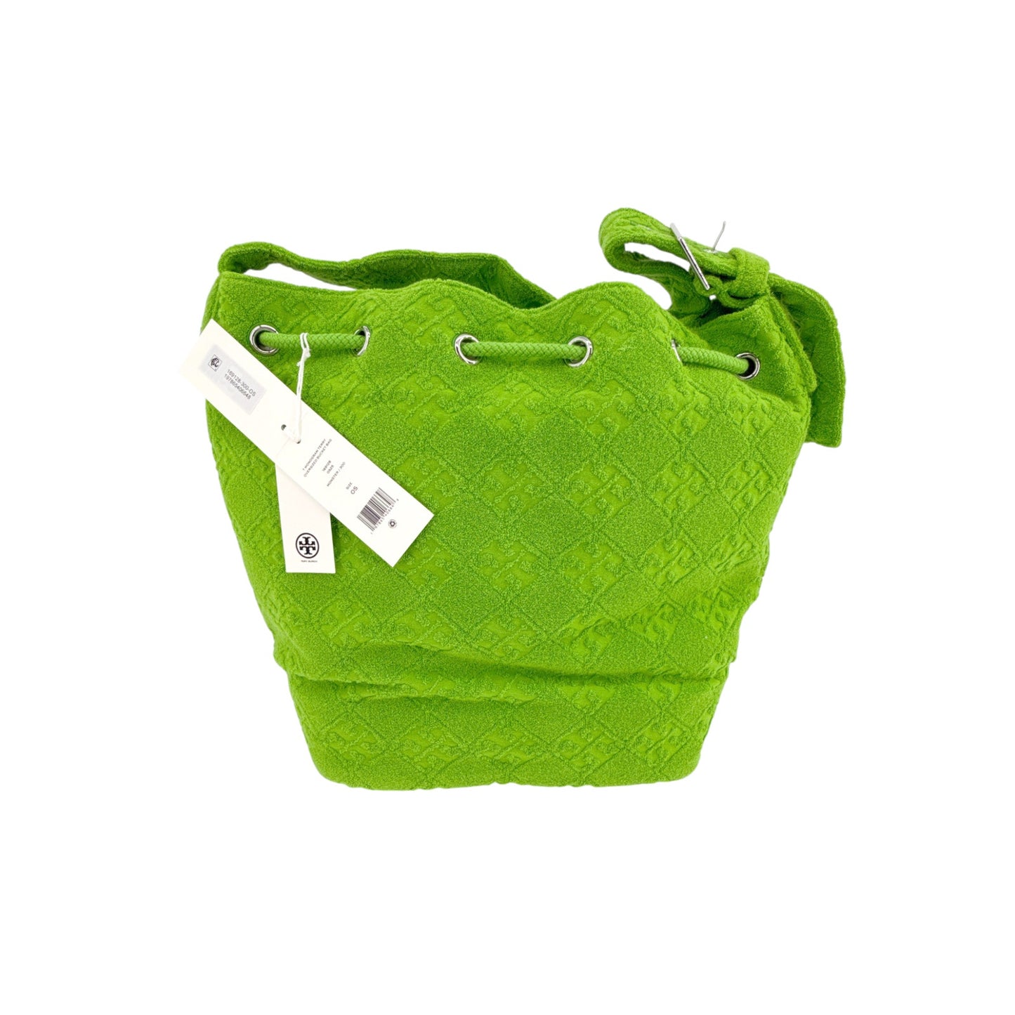 TORY BURCH T Monogram Oversized Bucket Bag in Monster