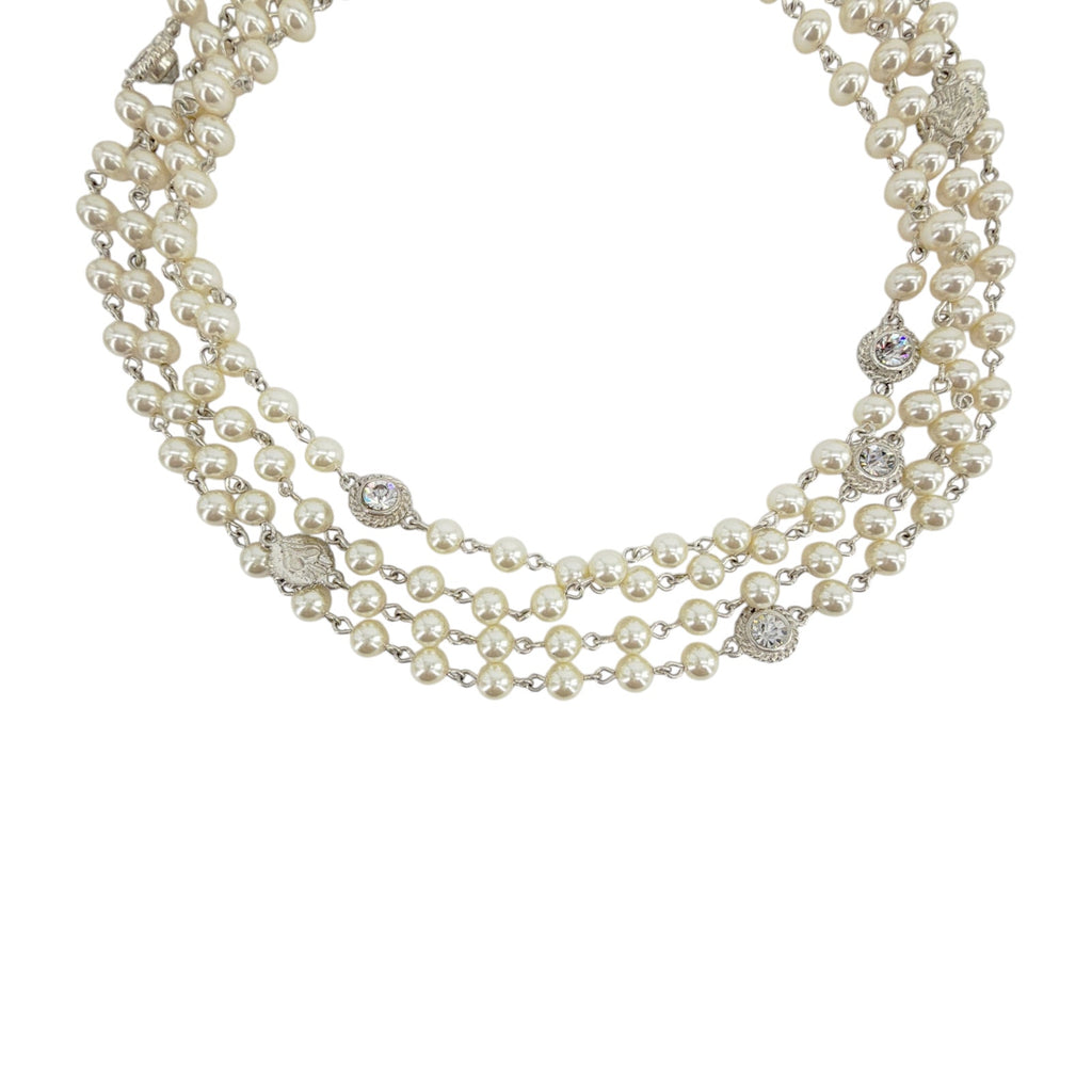 VIRGINS SAINTS & ANGELS VSA Magdalena Necklace 6mm Cream Pearl in Silver Virgins Saints & Angels