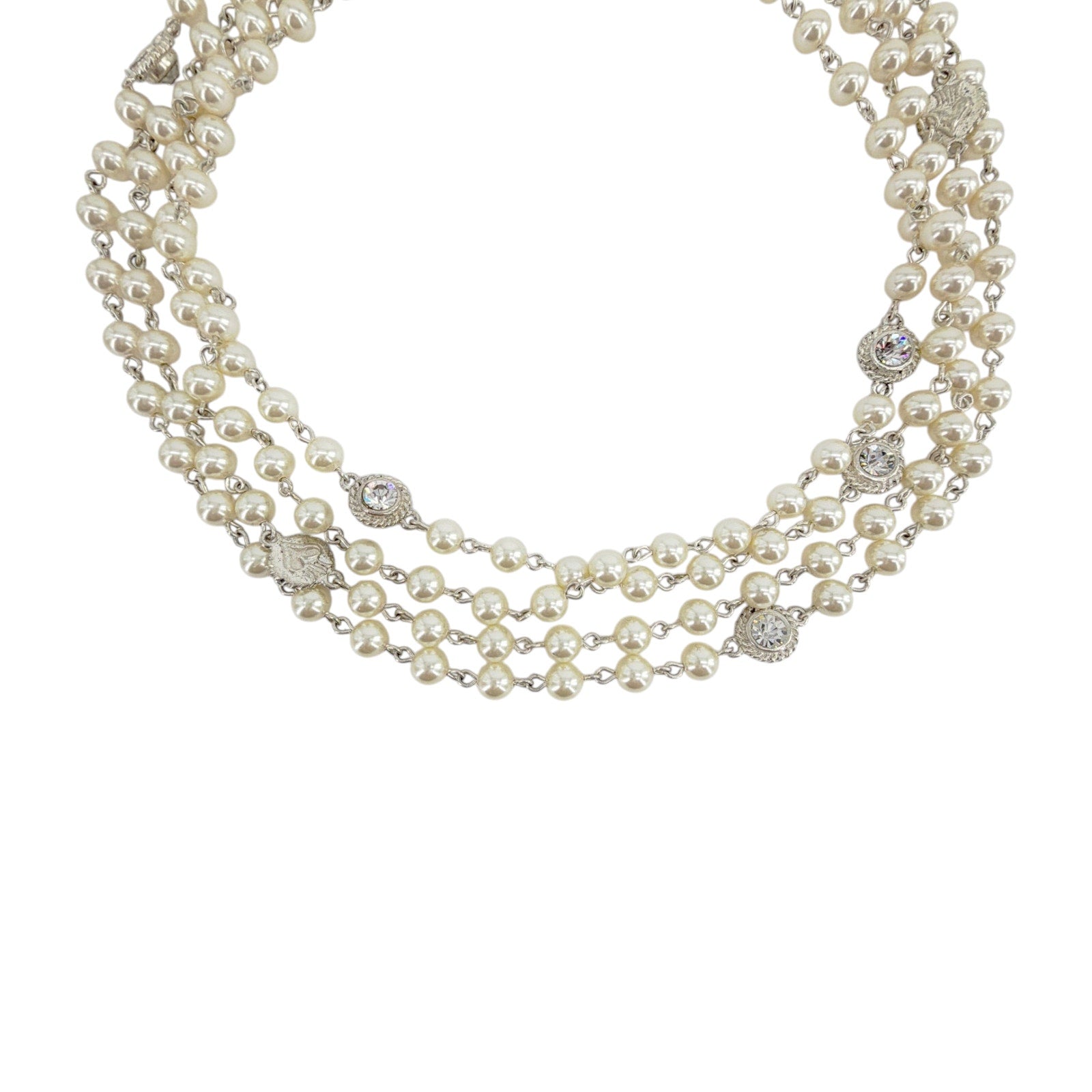 VIRGINS SAINTS & ANGELS VSA Magdalena Necklace 6mm Cream Pearl in Silver Virgins Saints & Angels