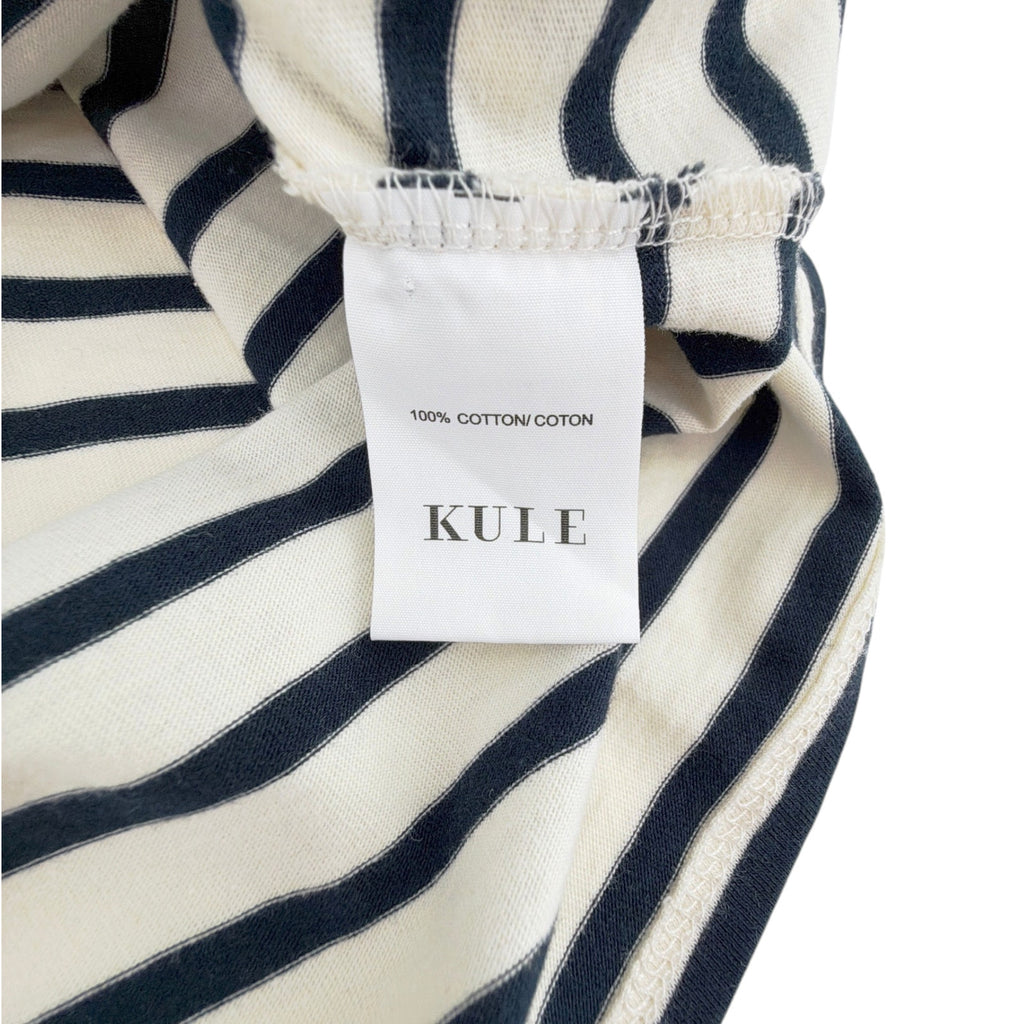 KULE The Modern Love Tee in Cream & Navy M Kule