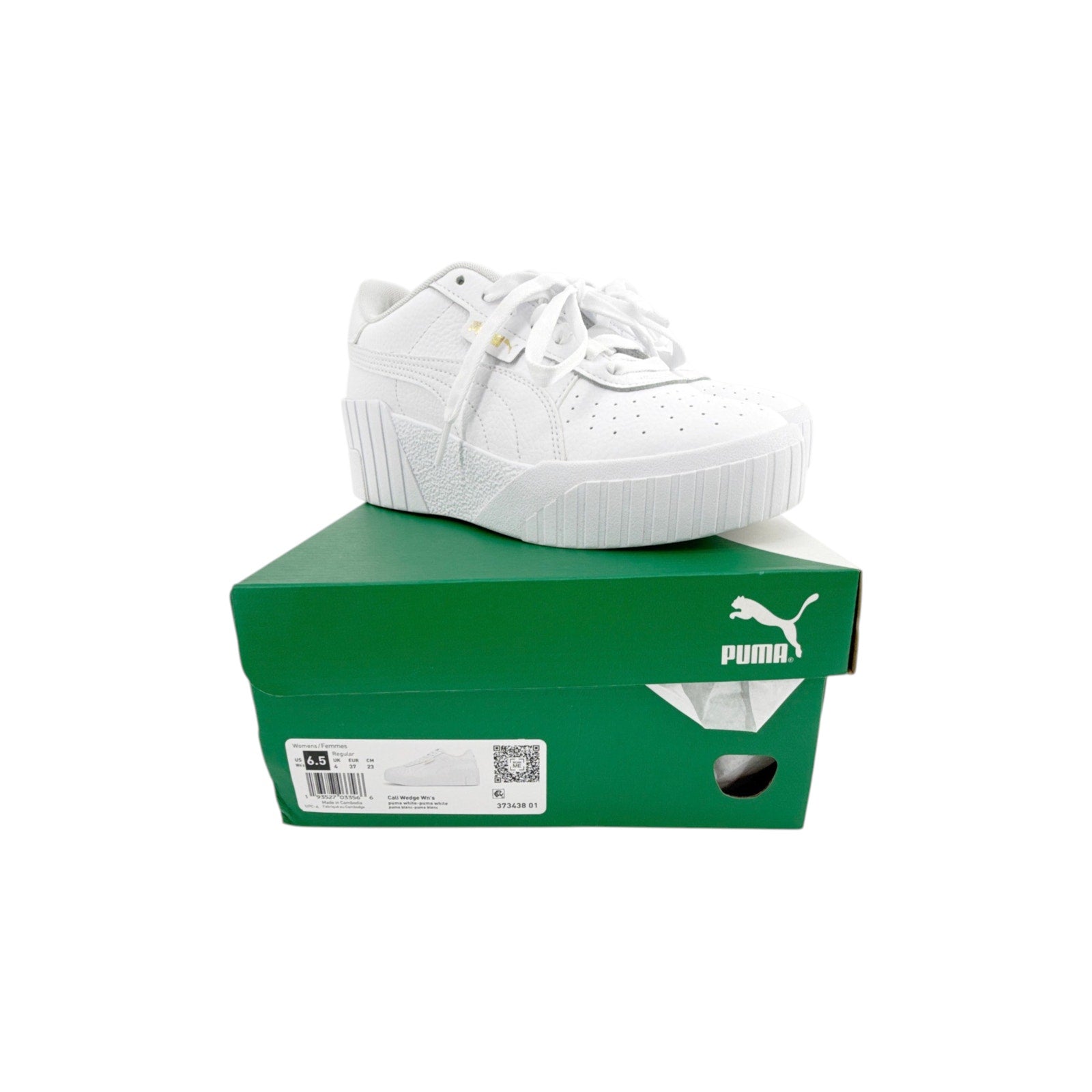PUMA Cali Wedge Sneakers in White 6.5 PUMA