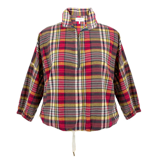The GREAT. The Journey Pullover in Bluegrass Plaid 1|S