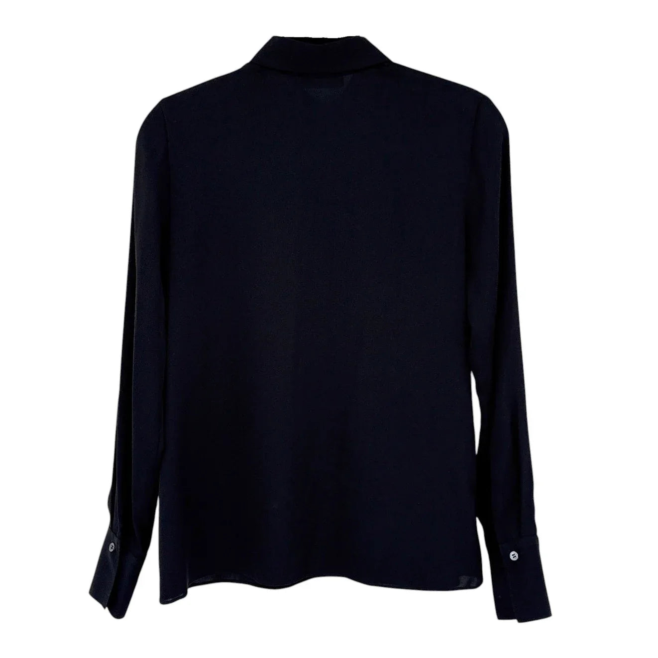 VINCE Slim Fitted Popover Shirt Black 2 - flyKAMP