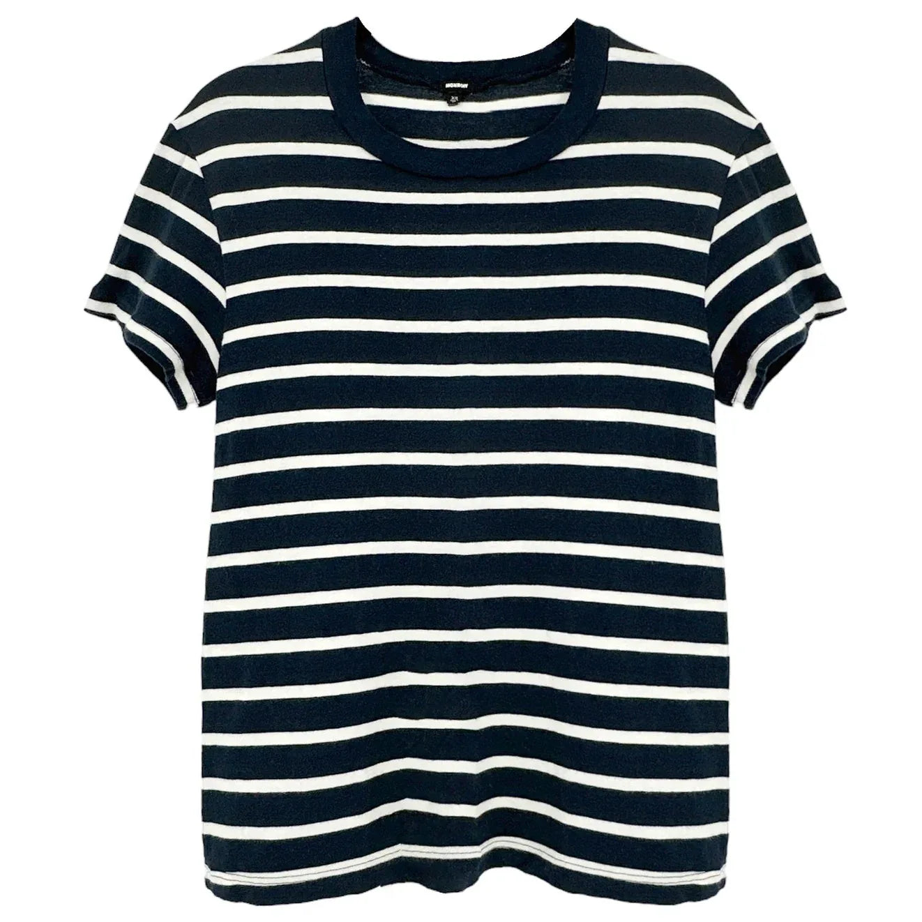 MONROW Stripe Tee in Navy & Cream XS - flyKAMP