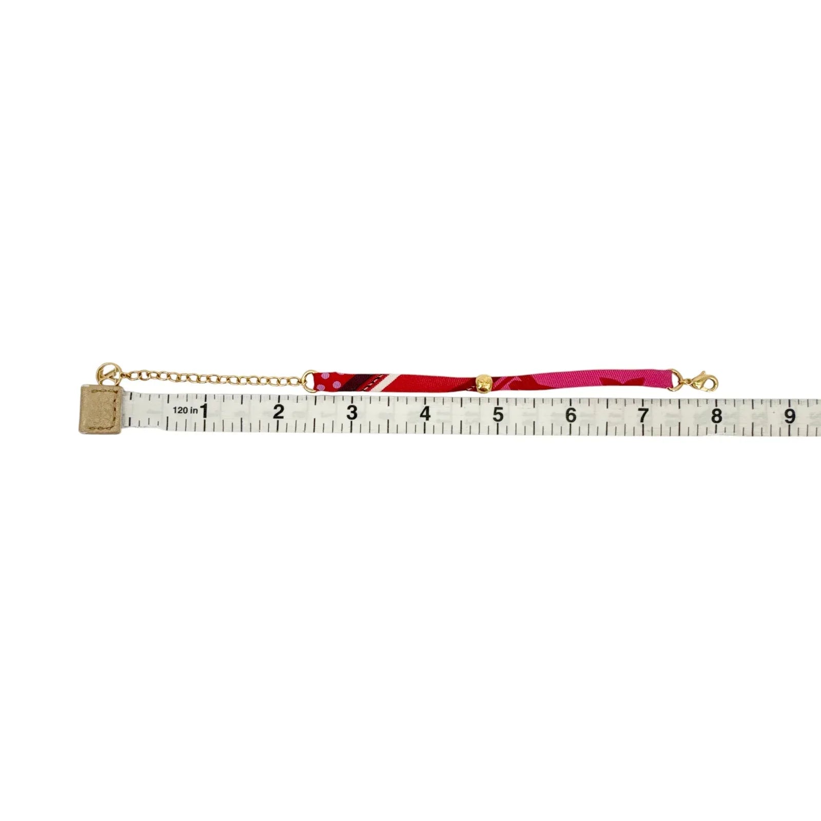 LOUIS VUITTON Silk Be Mindful Bracelet in Red & Pink - flyKAMP