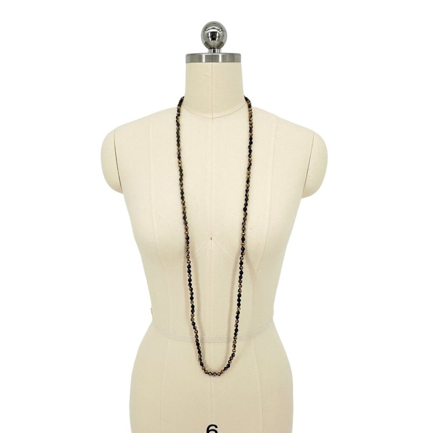 CHAN LUU Semi-Precious Necklace or Wrap Bracelet in Black & Gold