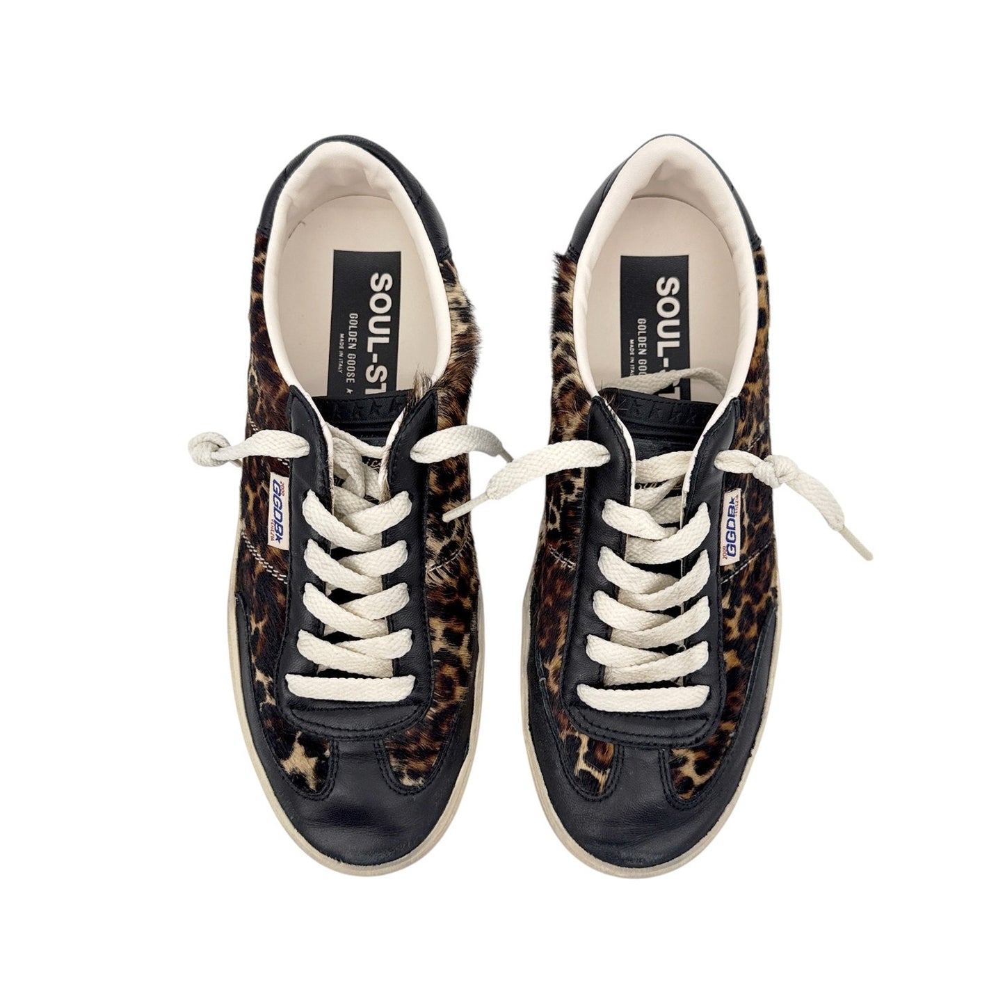 GOLDEN GOOSE Soul Star in Leopard Print Pony 37